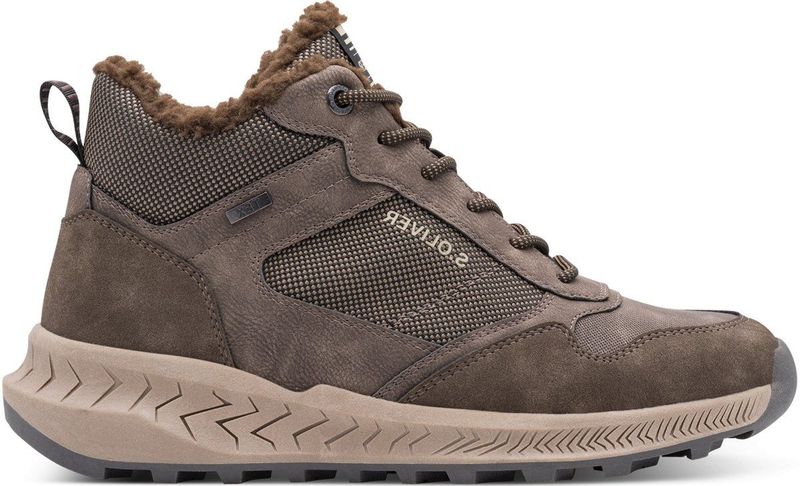 s.Oliver - Veterlaarzen - Beige - Imitatieleder - Gevoerd