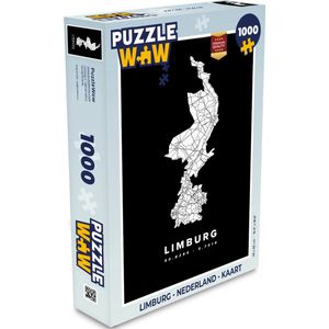 Puzzel Limburg - Nederland - Kaart - Legpuzzel - Puzzel 1000 stukjes volwassenen