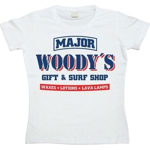 Hybris Woody's Army & Surf Shop Girly T-shirt Damen White-S