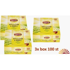 Lipton thee Yellow Label Tea value Pack 3 x100 tea bags = 300 tea bags