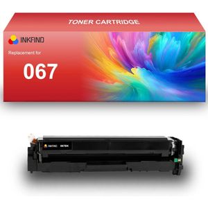 INKFIND 067 Zwart tonercartridge compatibel met Canon 067 Zwart toner cartridge - 1-pack Zwart