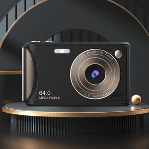 64MP digitale videocamera met 4K-resolutie, 18x optische zoom en autofocus, geschikt voor reizen, evenementen en afstuderen, 2,4-inch display