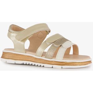 Blue Box meisjes sandalen met luipaardprint goud - Maat 28