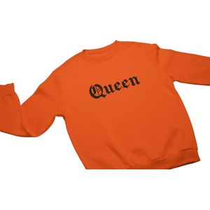 Koningsdag - Queen Sweater - Oranje - Koningsdag Trui / Sweater / Kleding Voor Unisex - Maat XL