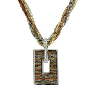 Behave - Ketting met tricolor hanger - Statement stijlvol accessoire
