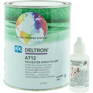 PPG A712 Polyester Spray Filler + Verharder 1 liter