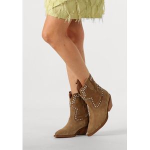 Notre-V 08-482 Laarzen - Suède - Dames - Camel - Maat 41