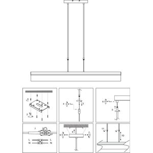 Hanglamp Steinhauer Atletiche LED - Staal