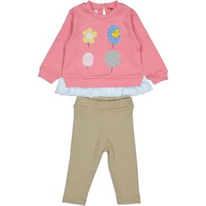 Meisjes sweater & broek met bloem