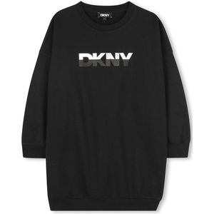 DKNY - D62397 - Jurk - Zwart - 6 Years Meisjes