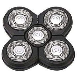 Vervangende Scheerkoppen voor Elektrische Scheerapparaten - 5 Stuks Hoofden met 5 Blades voor Mannen