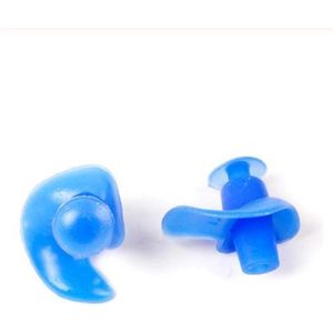 WiseGoods - Premium Siliconen Zwemdoppen - Waterdichte Zwem Oordopjes - Gehoorbescherming - Oordoppen - 1 Paar - Blauw