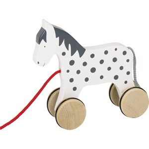 trekfiguur paard - trekdier - houten speelgoed - houten speelgoed beest