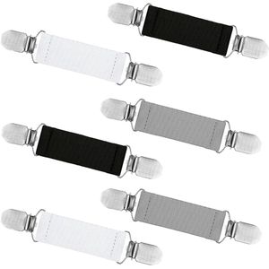 6 trouser clips sweater clips elastic cinch clip cardigan clip clothing clips 3 colours knitted jacket accessories dress cinch clip for clothing shirts - Pack of 6