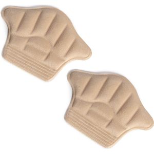 Hielbeschermers Hoog - Anti-Slip kussens - Inlegzolen - Blaarbeschermers - 1 paar - Beige