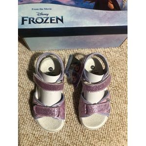 Frozen sandalen - schoenen - klittenband - roze - paars - glitters - maat 25