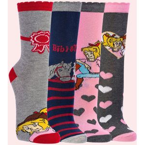 Voordeel bundel | Bibi & Tina kindersokken | Naadloos | comfortabel katoen | per bundel van 6 paar