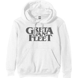 Greta Van Fleet - Logo Hoodie/trui - L - Wit