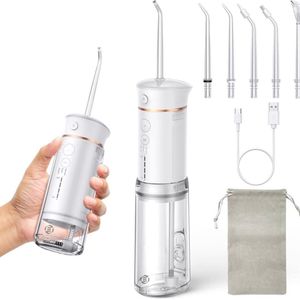 Equivera Waterflosser - Monddouche - Elektrisch Flosapperaat - Water Flosser - Waterflosser Draadloos - Water Flosser Draadloos - Draadloos en Oplaadbaar - Must have voor uw hygiëne!