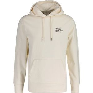Gant - Script Graphic Hoodie - Crème - Heren