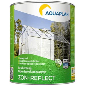 Aquaplan Zon-Reflect - zonwerende verf - houdt warmte buiten - ecologisch - 1 liter
