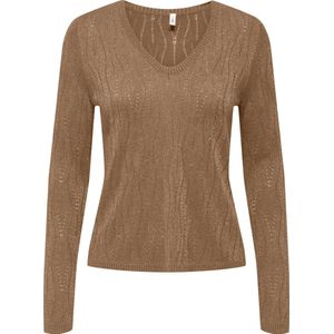 ONLY - ONLMELLA LS GLITTER V-NECK CC KNT - Meisjes - Gebreide truien