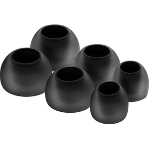 Vervangende oordopjes Maat S, M, L Zwart