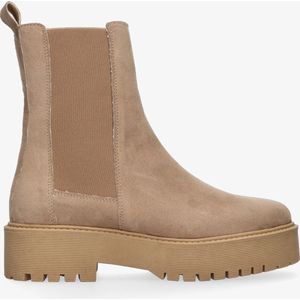 Tango | Bee chunky 88-f camel vegan suede chelsea boot - camel sole | Maat: 38