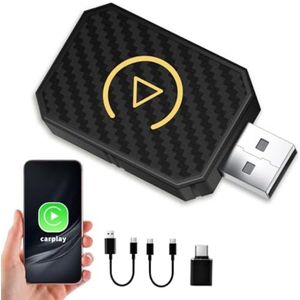 CarPlay Adapter - Draadloos - Plug & Play - USB Stick voor Auto's - Geen bedrading - Snelle en gemakkelijke verbinding