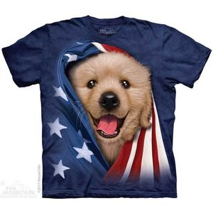 T-shirt Patriotic Golden pup 3XL