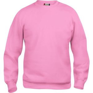 Clique Basic Roundneck Sweater Helder Roze maat 3XL