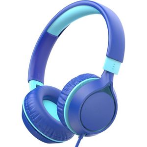 CRLYN® Koptelefoon Kinderen met Draad - Gaming Headset - Blauw