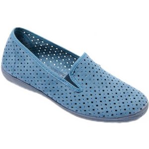 Geperforeerde elastische loafers, comfortwijdte