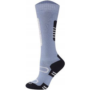 Kinder Snow Fun thermokousen - Ski, snowboard, slee - Maat 27-30 Blauw-Grijs