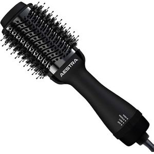 3-in-1 Föhnborstel - Aestra - Keramische Borstel - Haarborstel - Krulborstel - Haardroger - 1200W - Zwart