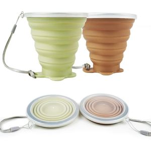 Opvouwbare Siliconen Beker - Herbruikbaar en Draagbaar - 2 Stuks