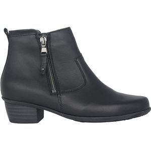 Waldläufer - Haifi - Enkellaarsjes - Zwart - Leer