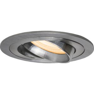 LED ondiepe Inbouwspot 6 Watt | Dimbaar | 80mm | kantelbaar | zilver | rond