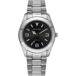 Shaon 22-7121-48 Horloge - Staal - Zilverkleurig - Ø 37 mm