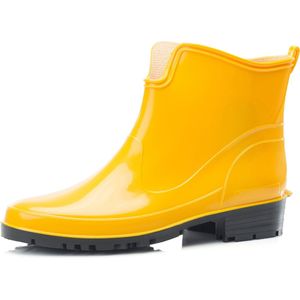 Ladeheid - LA-LMG-930-Elke Dames Regenlaarzen - Geel - Rubber - Waterdicht