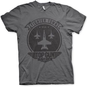 Top Gun Maverick Fighter Town T-Shirt Dark-Grey-S