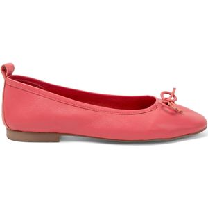 Lazamani - Josefina Dames Ballerinas Leer Coral - Maat 38