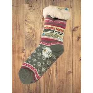 wintersok met fleece voering en anti-slip - sinterklaas - kerst