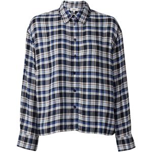 Blouse - Geruit - Relaxed-fit Overhemdblouse