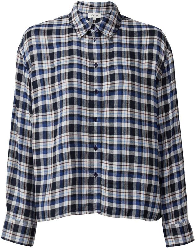 Blouse - Geruit - Relaxed-fit Overhemdblouse