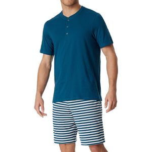 Schiesser - Casual Nightwear - Pyjama - Petrol - 181164