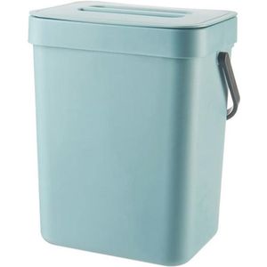 Kleine Compostbak voor Thuis - 3L Afvalcontainer met Deksel voor Keuken en Badkamer