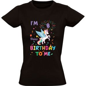 Happy Birthday 8 Jaar Meisjes T-shirt | Verjaardag | Verjaardagskado | 8e | Acht | Verjaardagsshirt | Jarig | Shirt