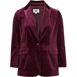 WE Fashion - Curve - Velvet Blazer - Regular Fit