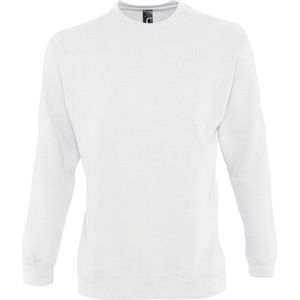 SOLS Heren Supreme Plain Cotton Rich Sweatshirt (Wit)